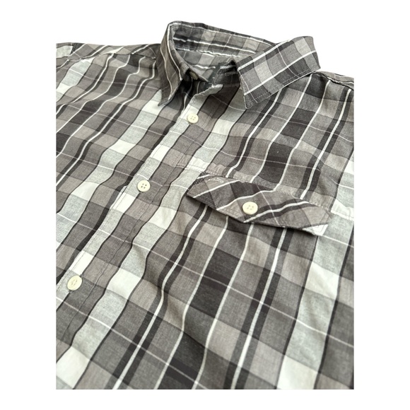 Mountain Hardwear Other - Mountain Hardwear‎ Shirt Men’s L Plaid Button Up Gray Hiking Workwear